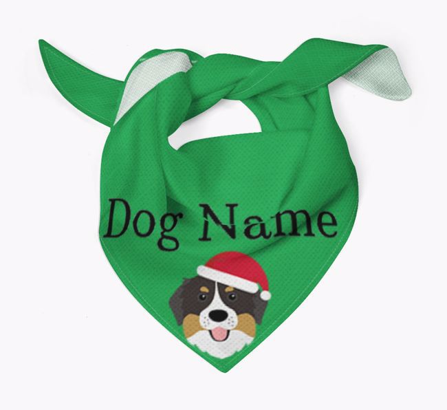 Peeking Christmas Icon: Personalised {breedFullName} Bandana